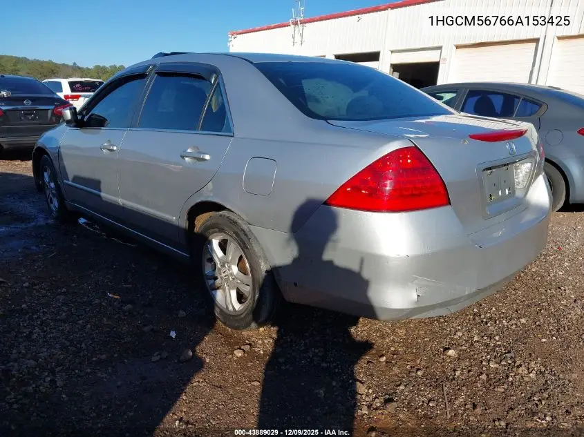 1HGCM56766A153425 2006 Honda Accord 2.4 Ex