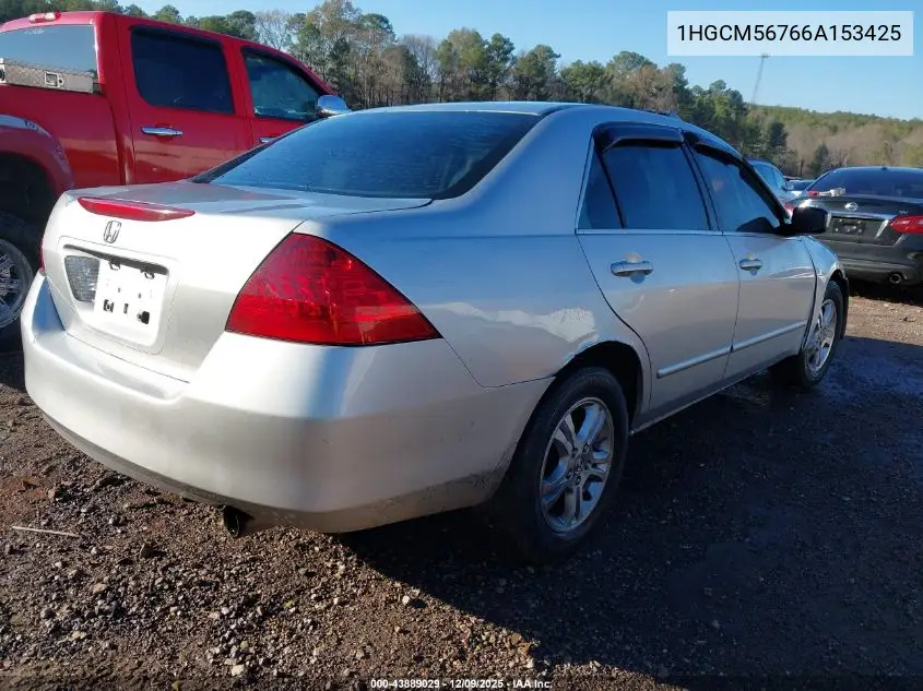 1HGCM56766A153425 2006 Honda Accord 2.4 Ex