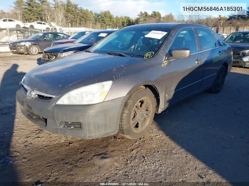 1HGCM56846A185301 2006 Honda Accord 2.4 Ex