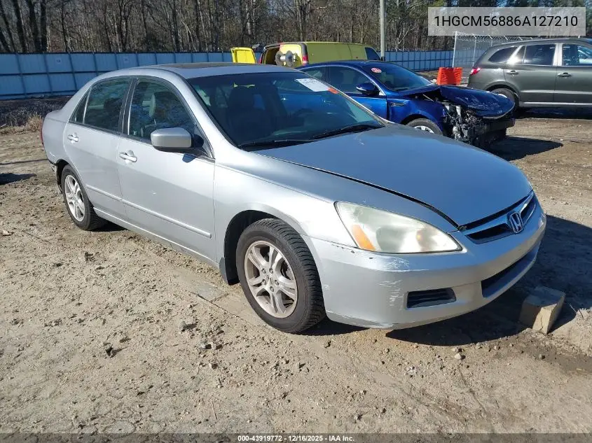 1HGCM56886A127210 2006 Honda Accord 2.4 Ex