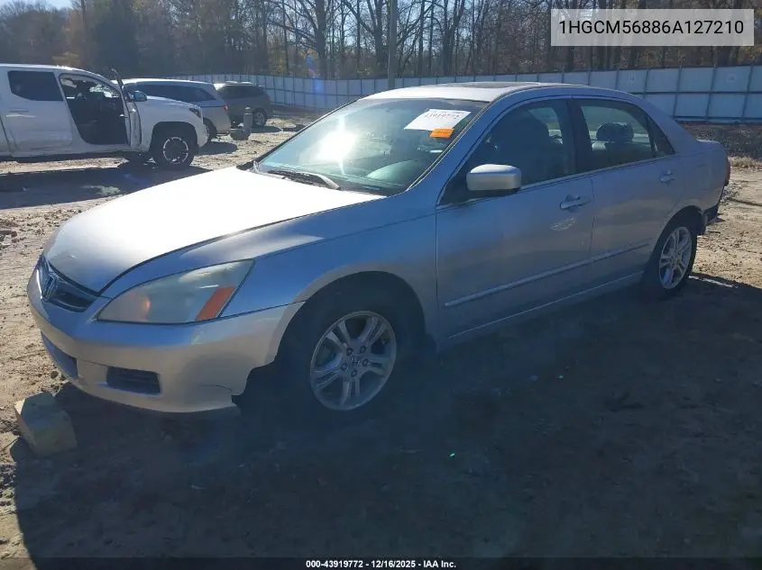 1HGCM56886A127210 2006 Honda Accord 2.4 Ex
