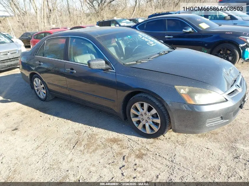 1HGCM66586A008603 2006 Honda Accord 3.0 Ex