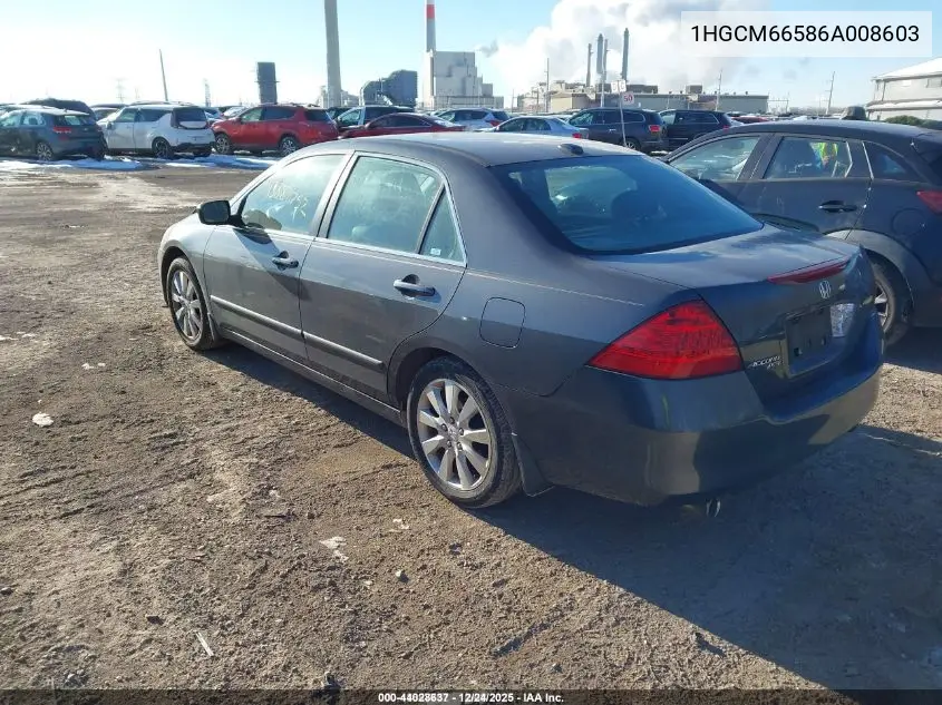 1HGCM66586A008603 2006 Honda Accord 3.0 Ex
