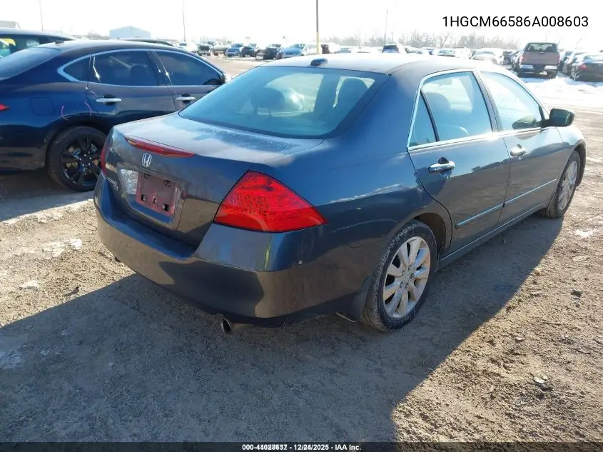 1HGCM66586A008603 2006 Honda Accord 3.0 Ex