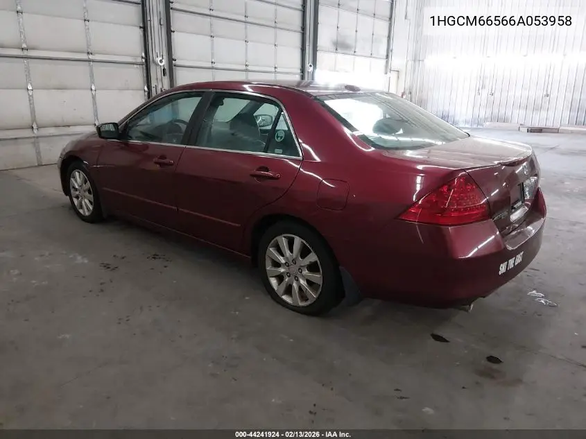 1HGCM66566A053958 2006 Honda Accord Sdn Ex-L V6