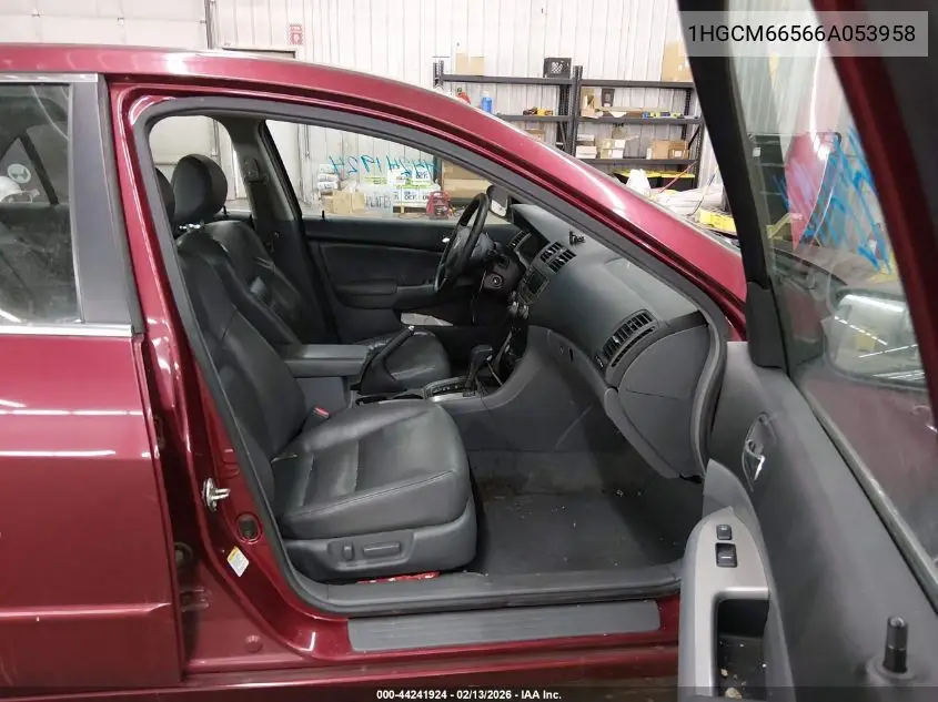 1HGCM66566A053958 2006 Honda Accord Sdn Ex-L V6