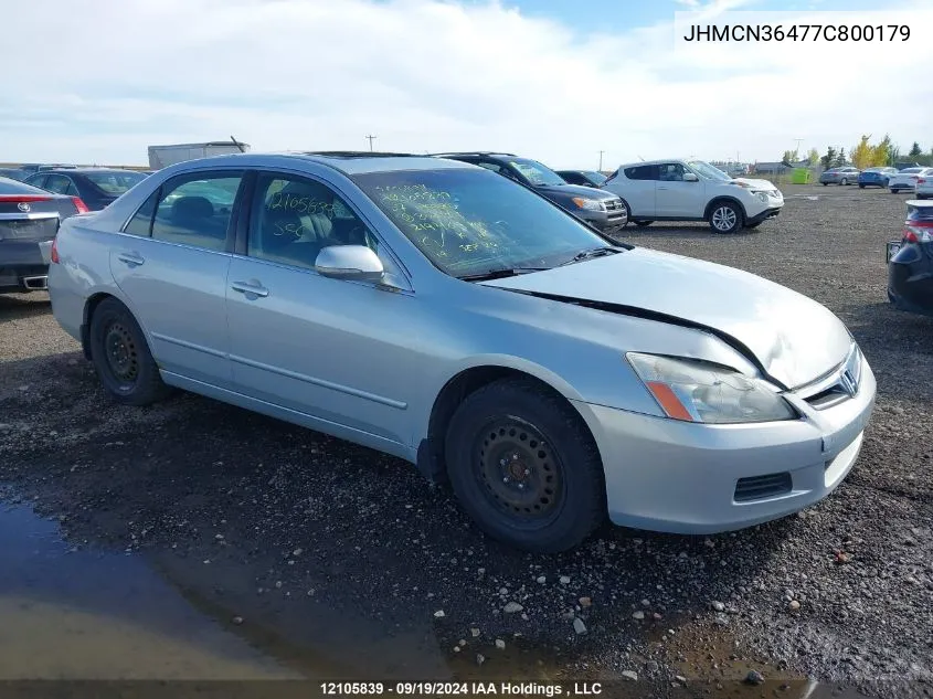 JHMCN36477C800179 2007 Honda Accord Hybrid