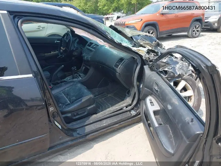 1HGCM66587A800431 2007 Honda Accord Ex