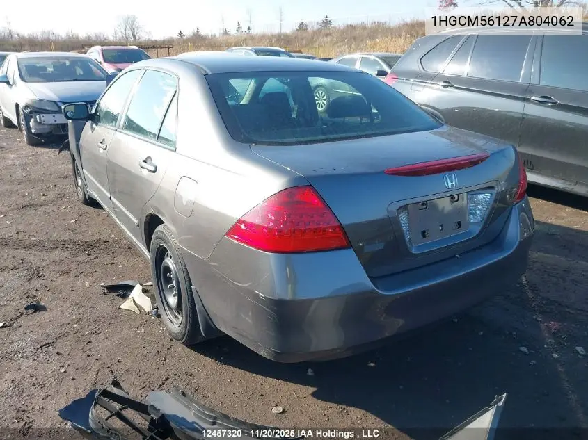 1HGCM56127A804062 2007 Honda Accord Dx-G