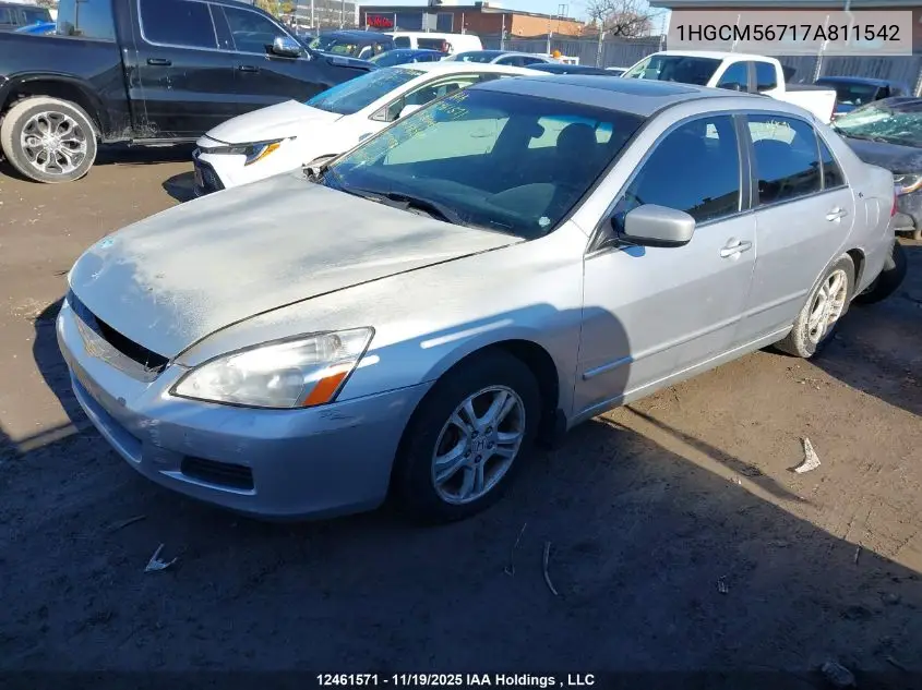 1HGCM56717A811542 2007 Honda Accord Ex