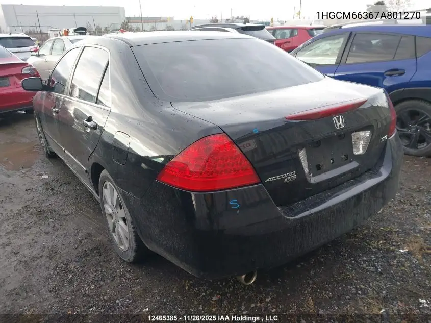1HGCM66367A801270 2007 Honda Accord