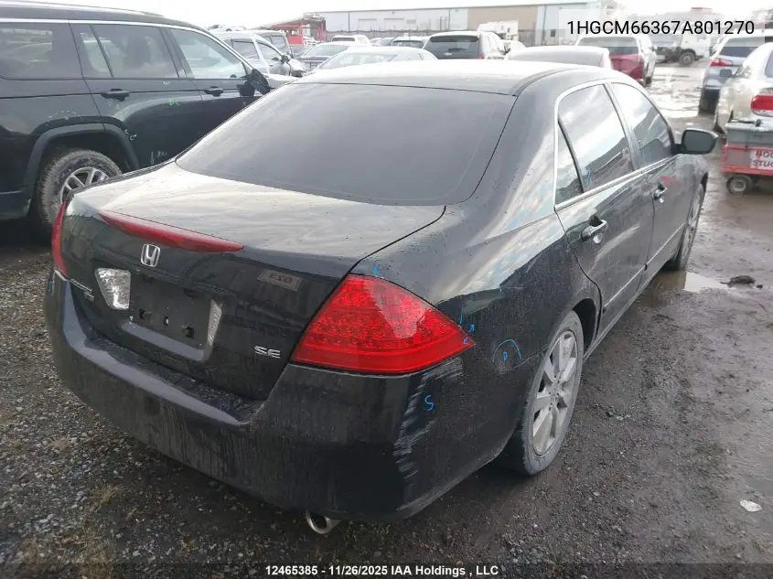 1HGCM66367A801270 2007 Honda Accord