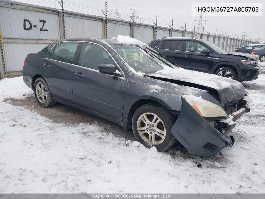 1HGCM56727A805703 2007 Honda Accord Ex