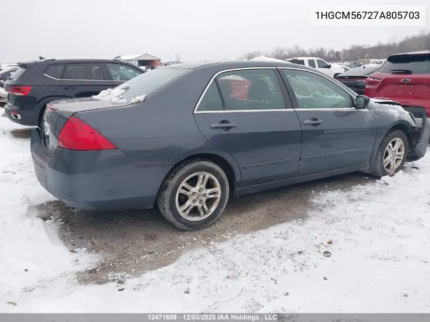 1HGCM56727A805703 2007 Honda Accord Ex