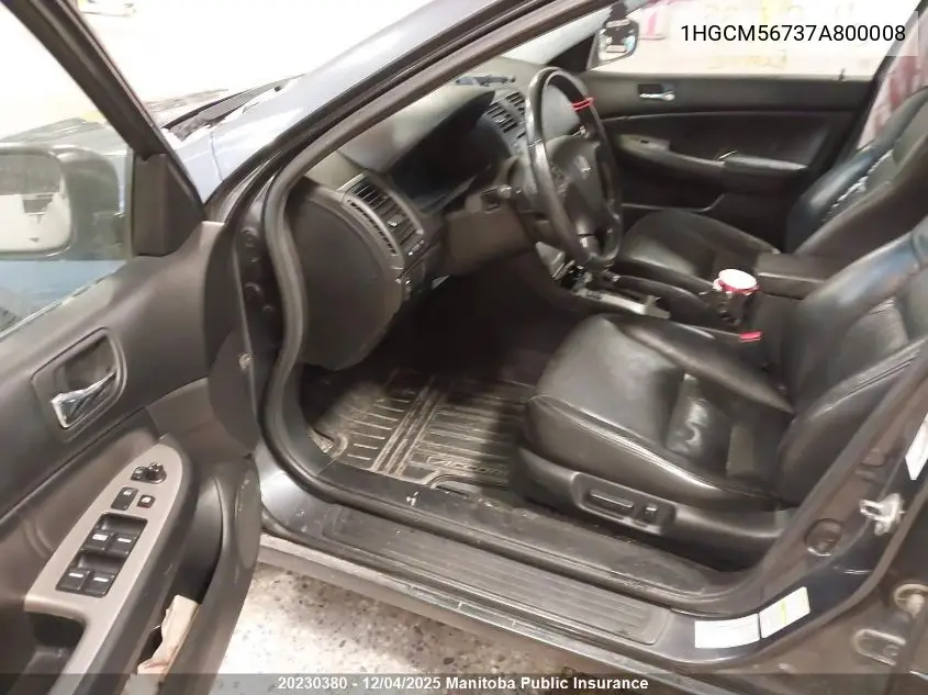 1HGCM56737A800008 2007 Honda Accord Ex