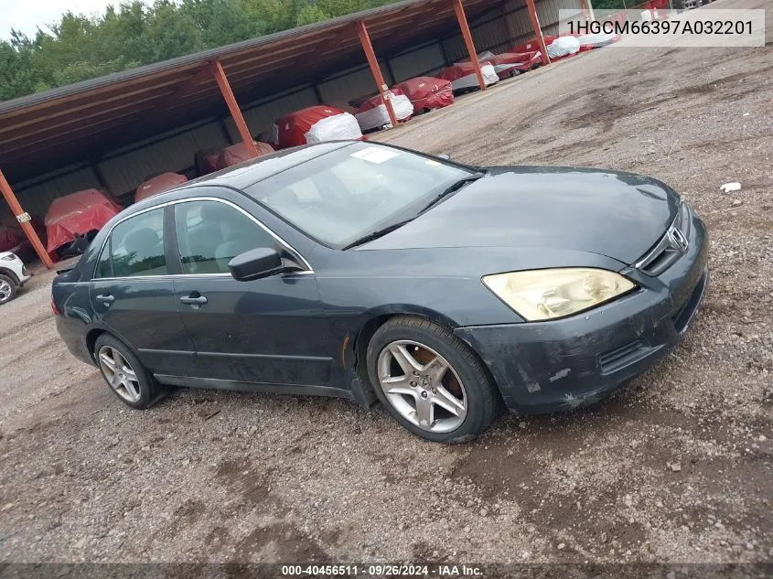 1HGCM66397A032201 2007 Honda Accord Sdn Lx