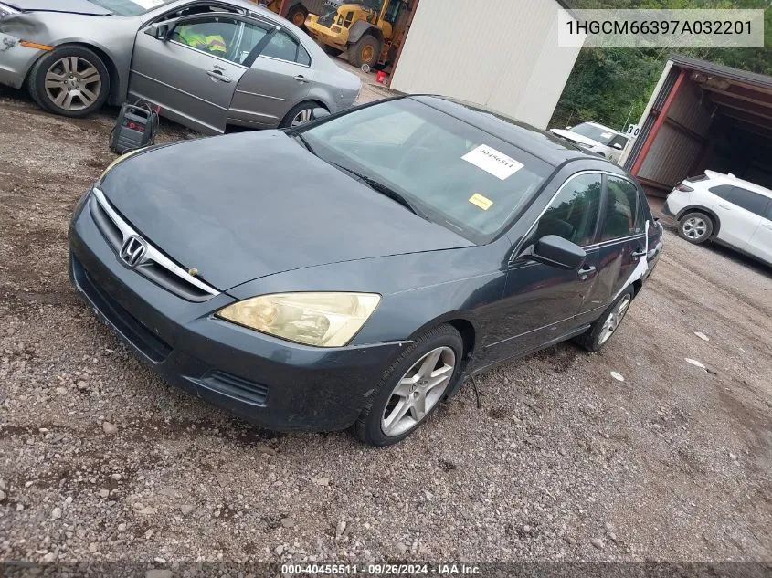 2007 Honda Accord Sdn Lx VIN: 1HGCM66397A032201 Lot: 40456511