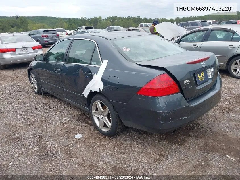 1HGCM66397A032201 2007 Honda Accord Sdn Lx