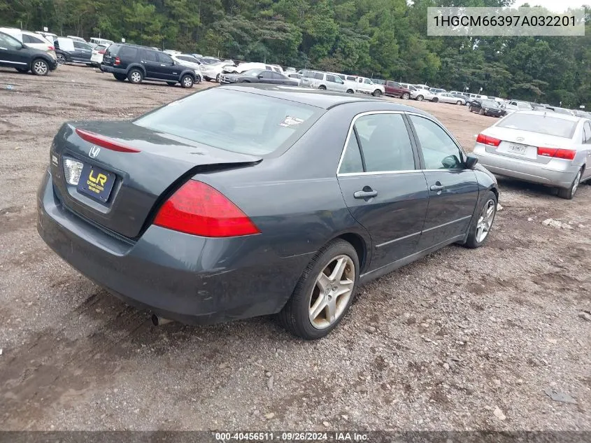 1HGCM66397A032201 2007 Honda Accord Sdn Lx