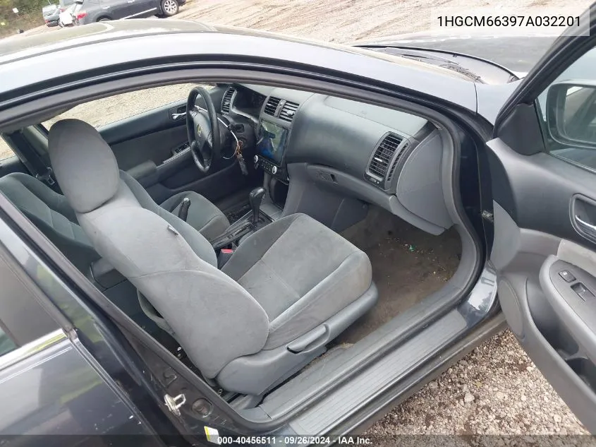 1HGCM66397A032201 2007 Honda Accord Sdn Lx