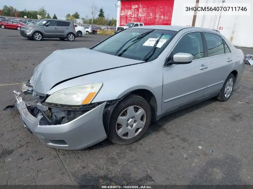 3HGCM56407G711746 2007 Honda Accord 2.4 Lx