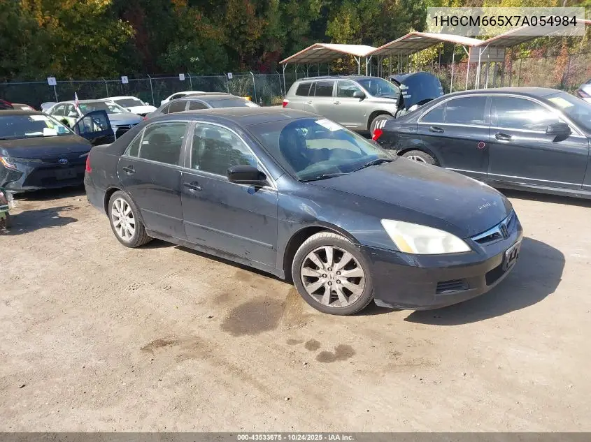 1HGCM665X7A054984 2007 Honda Accord 3.0 Ex