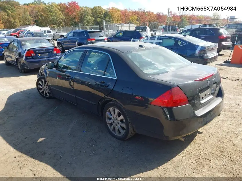 1HGCM665X7A054984 2007 Honda Accord 3.0 Ex