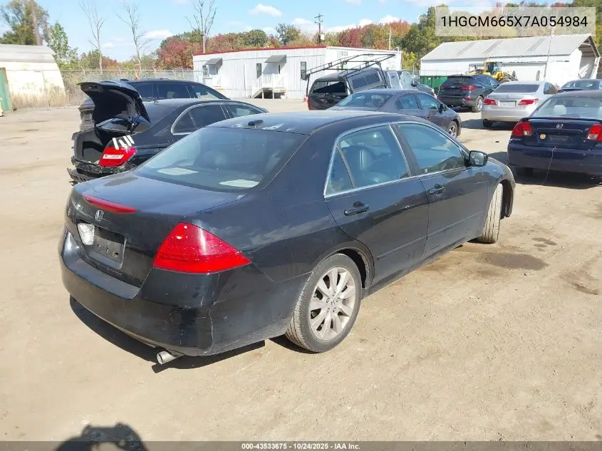 1HGCM665X7A054984 2007 Honda Accord 3.0 Ex