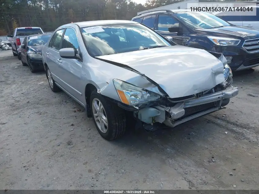 1HGCM56367A144044 2007 Honda Accord 2.4 Se