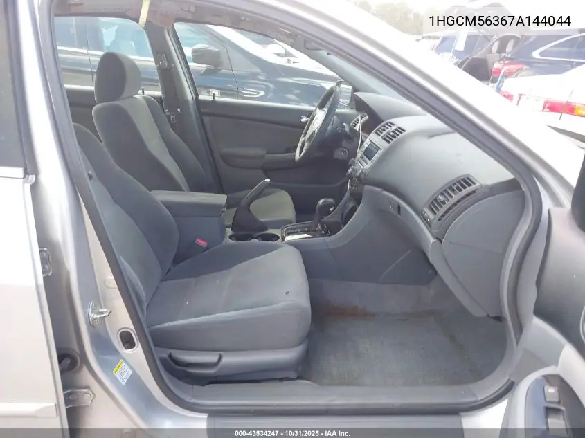 1HGCM56367A144044 2007 Honda Accord 2.4 Se
