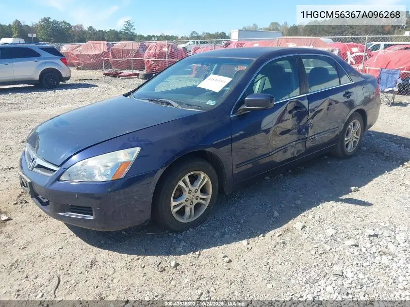 1HGCM56367A096268 2007 Honda Accord 2.4 Se