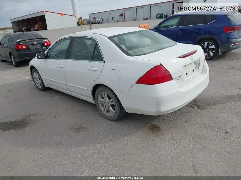 1HGCM56727A180073 2007 Honda Accord 2.4 Ex