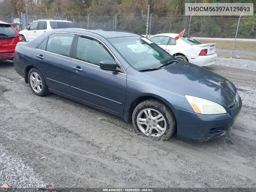 1HGCM56397A129893 2007 Honda Accord 2.4 Se