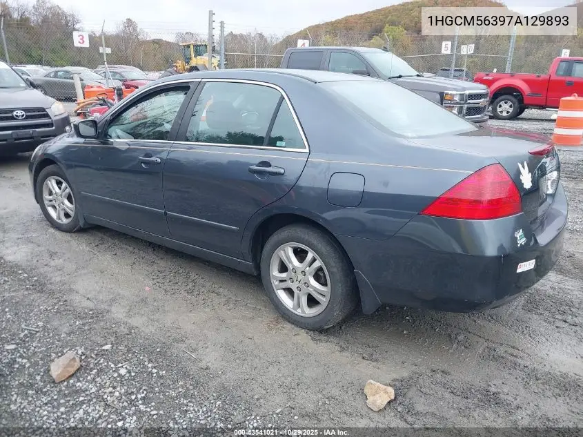 1HGCM56397A129893 2007 Honda Accord 2.4 Se