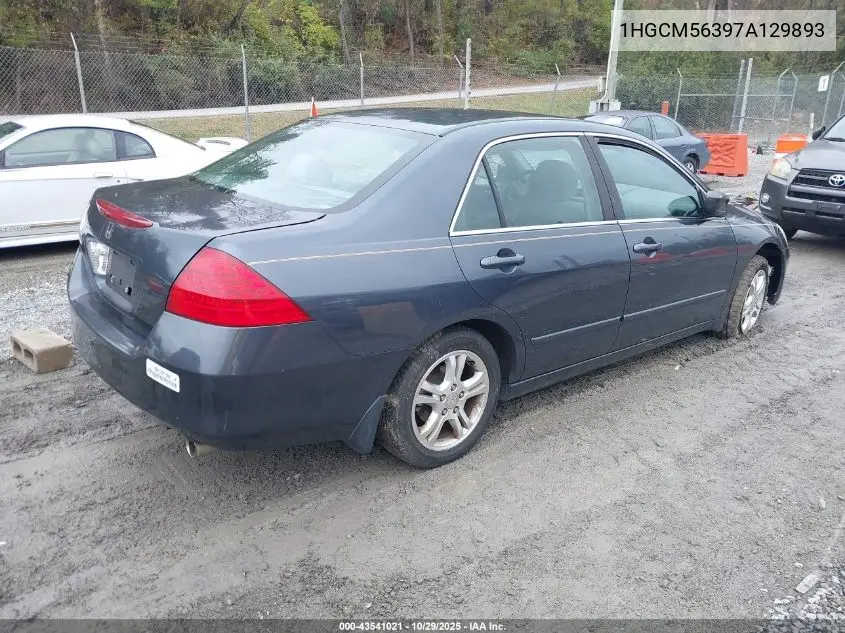 1HGCM56397A129893 2007 Honda Accord 2.4 Se