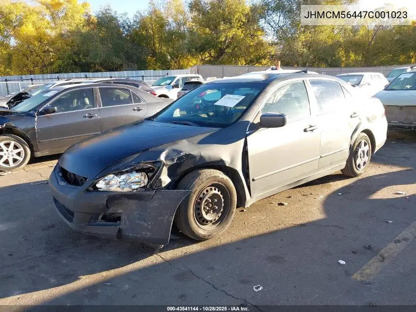 JHMCM56447C001023 2007 Honda Accord 2.4 Lx