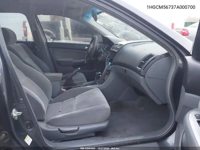 1HGCM56737A000700 2007 Honda Accord 2.4 Ex