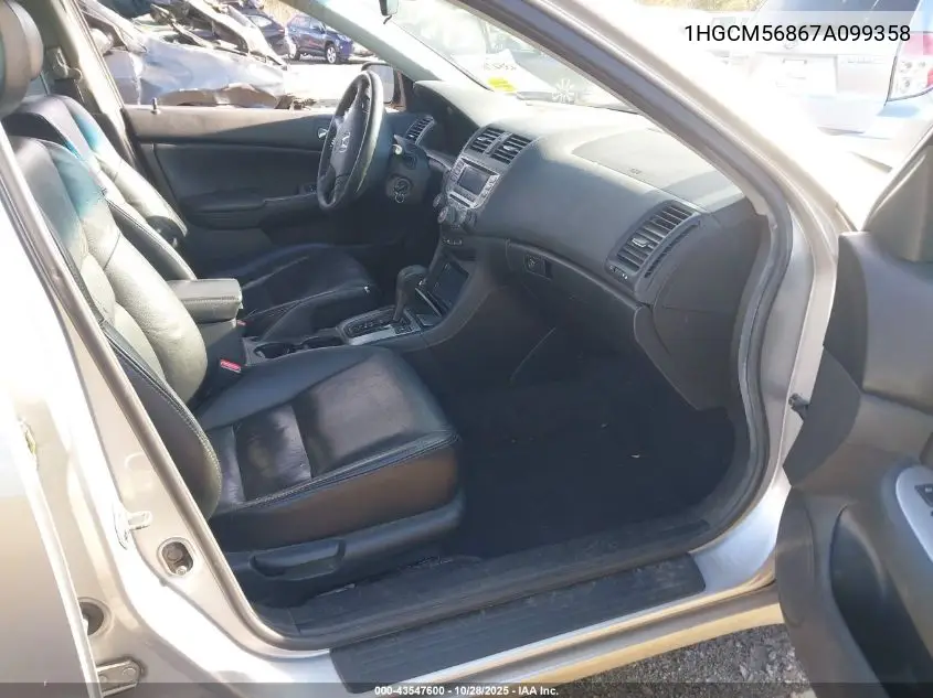 1HGCM56867A099358 2007 Honda Accord 2.4 Ex