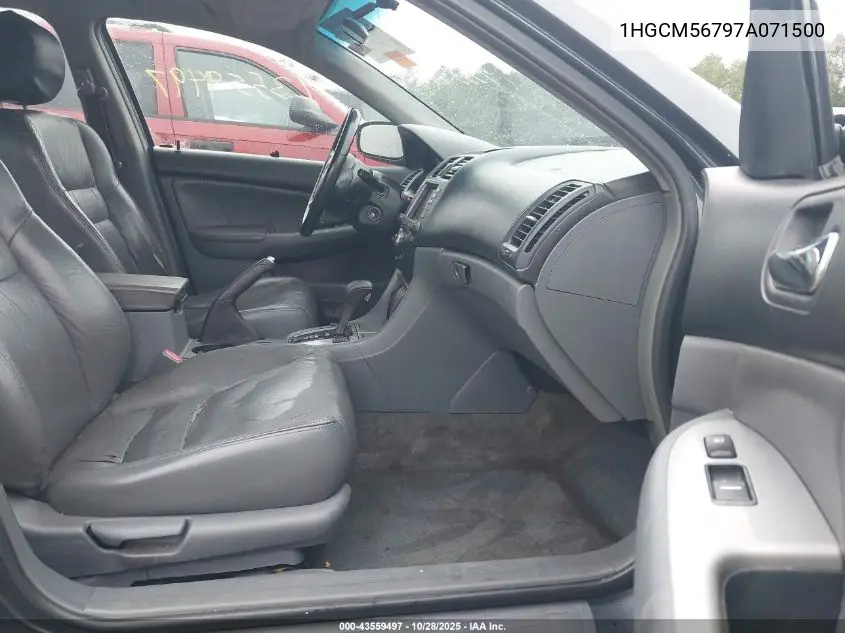 1HGCM56797A071500 2007 Honda Accord 2.4 Ex