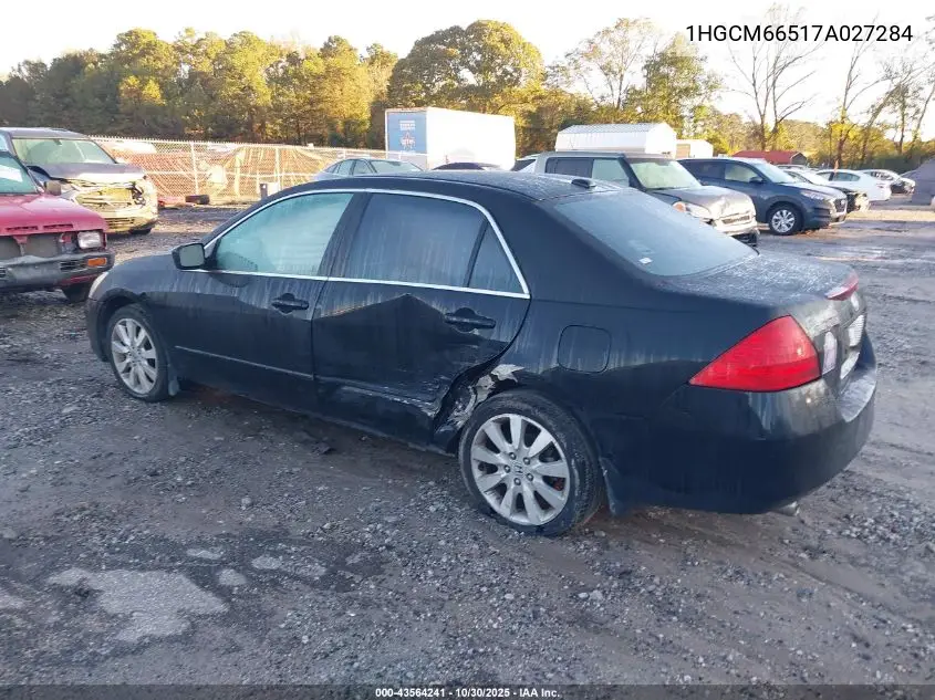 1HGCM66517A027284 2007 Honda Accord 3.0 Ex