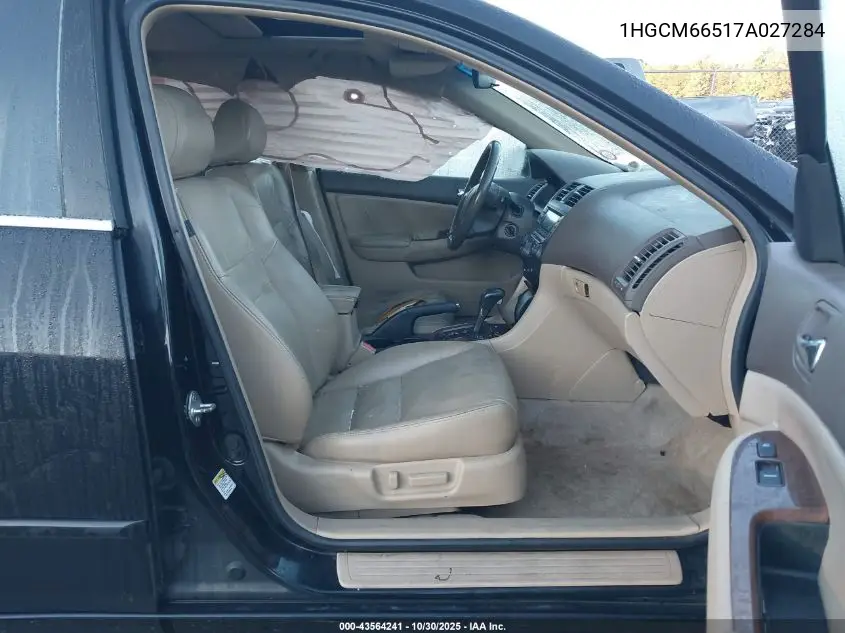 1HGCM66517A027284 2007 Honda Accord 3.0 Ex