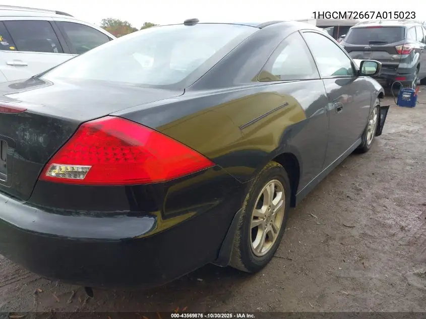 1HGCM72667A015023 2007 Honda Accord 2.4 Ex