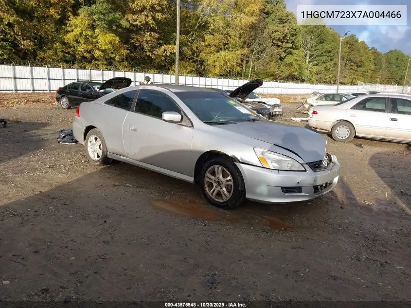 1HGCM723X7A004466 2007 Honda Accord 2.4 Lx