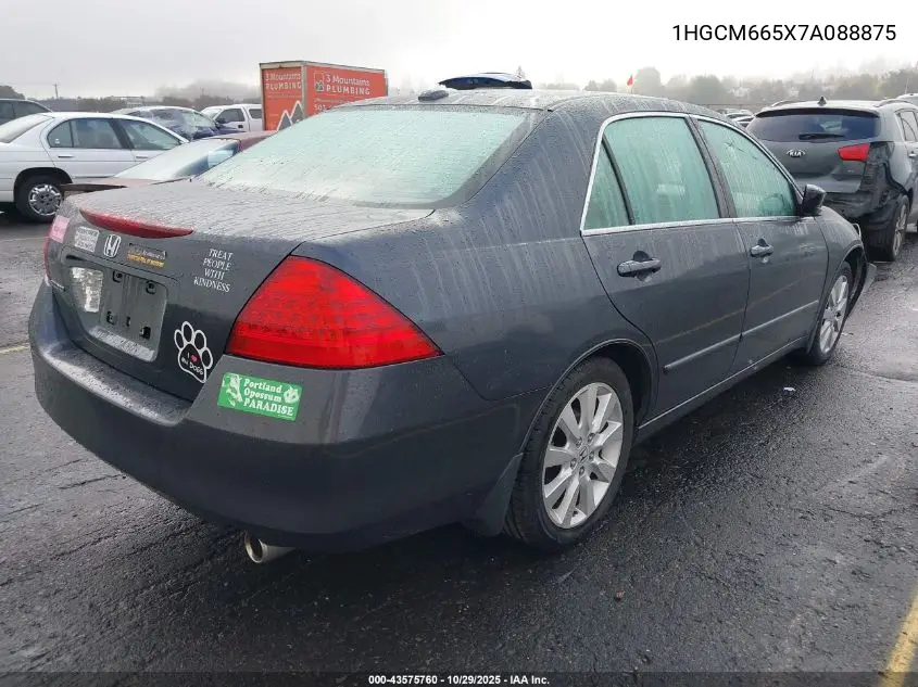 1HGCM665X7A088875 2007 Honda Accord 3.0 Ex