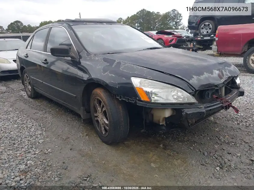 1HGCM568X7A096673 2007 Honda Accord 2.4 Ex