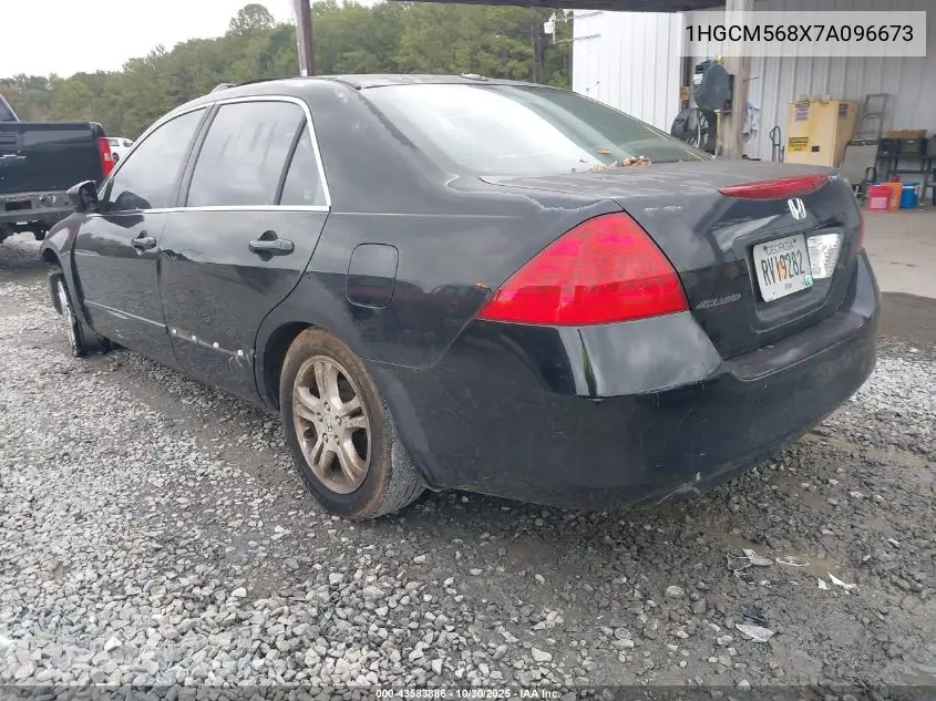 1HGCM568X7A096673 2007 Honda Accord 2.4 Ex