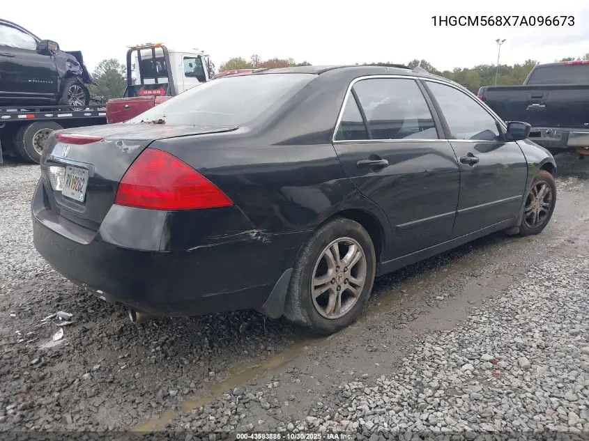 1HGCM568X7A096673 2007 Honda Accord 2.4 Ex