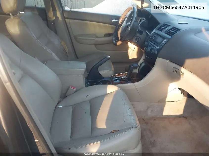 1HGCM66547A011905 2007 Honda Accord 3.0 Ex