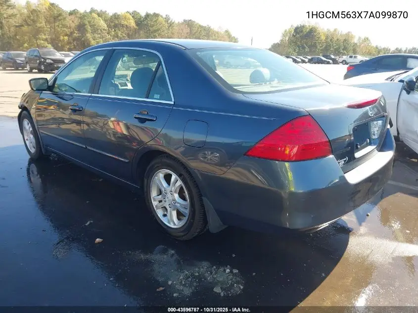 1HGCM563X7A099870 2007 Honda Accord 2.4 Se