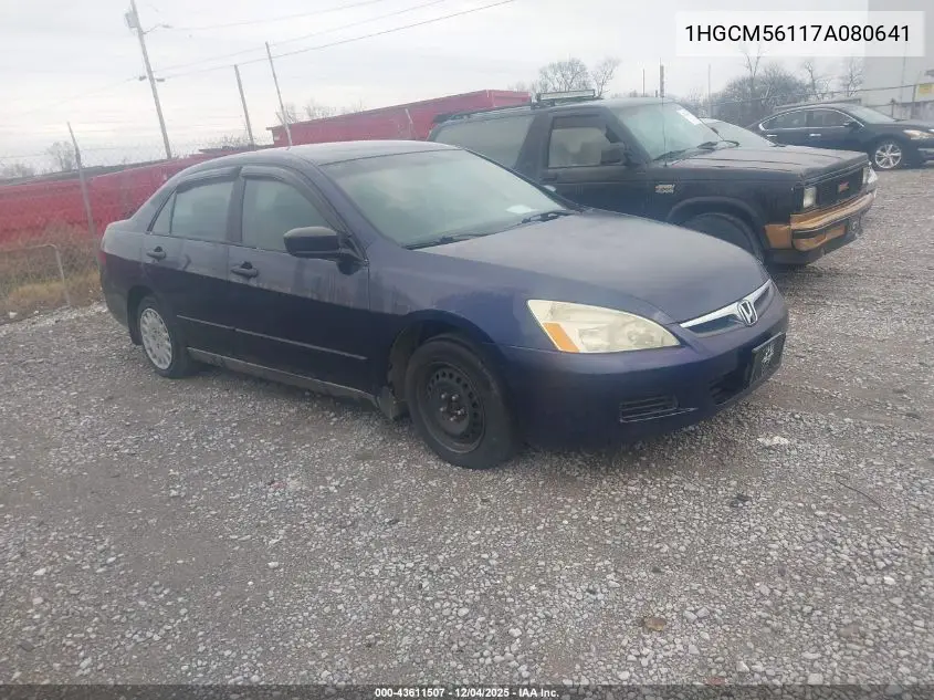 1HGCM56117A080641 2007 Honda Accord 2.4 Vp